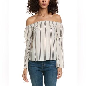 Chaser Heirloom Gauze Off Shoulder Top
